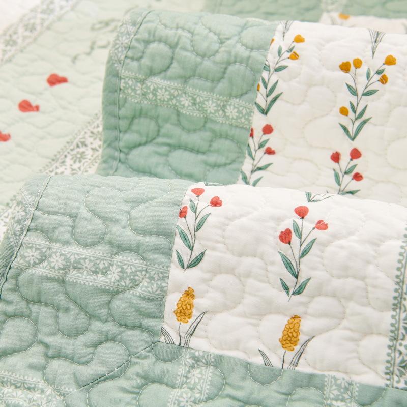 Pastoral Ins Wind Cotton Sofa Cushion, Four-Season Universal Non-Slip Seat Cushion, Leather Wood Sofa Cover, Cover Towel, Cover Cloth