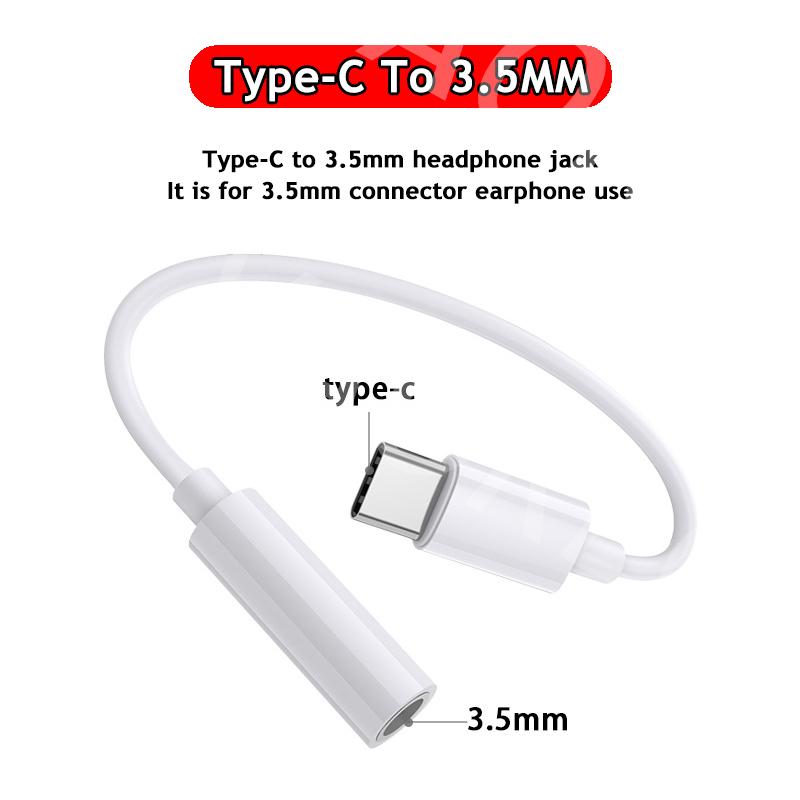 VAORLO Type-C To 3.5MM AUX Adapter Compatible 99% Smartphone Smart Digital Chip For Audio Transmission High Quality Converter Cable