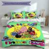 3pcs Custom Name Barbapapa Set,Includes 1 Duvet Cover and 2 Pillowcases,All-season Bedroom Decor