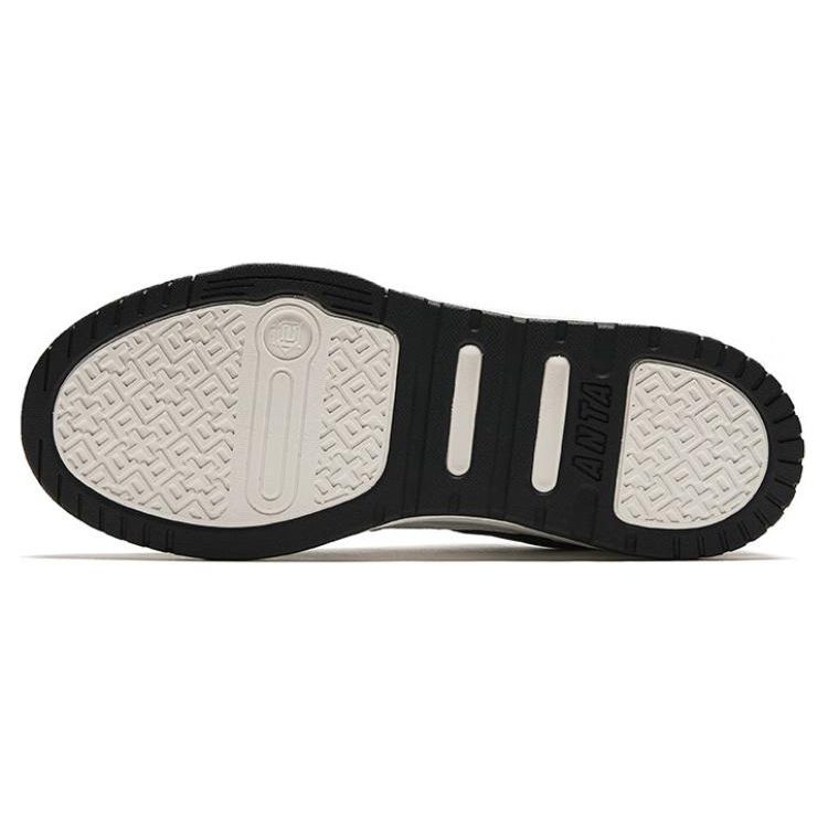 Anta Легкие, нескользящие, прочные, низкие, мужские кроссовки для скейтбординга, белые, черные 112428054-4