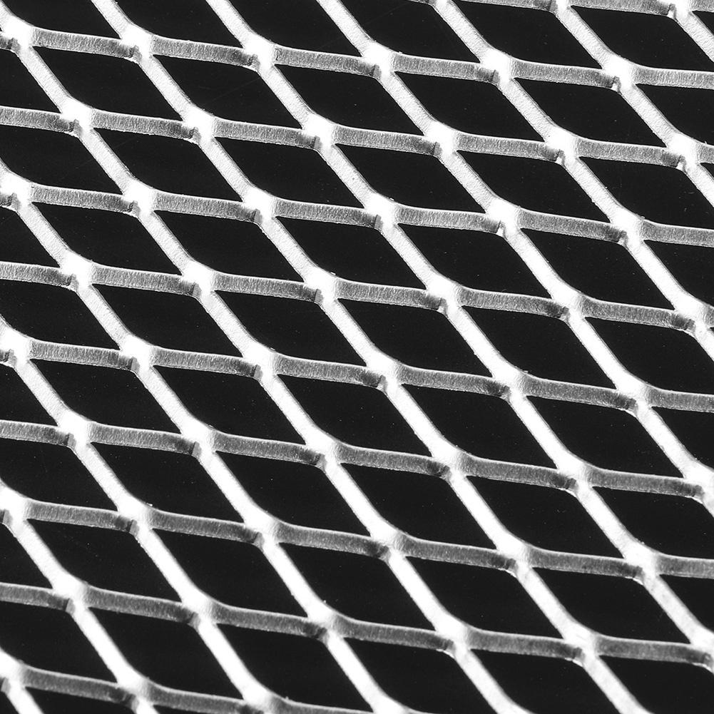 39.4x13 дюймов Универсальная алюминиевая сетка для автомобильной решетки, сетка для модификации решетки, серебристая