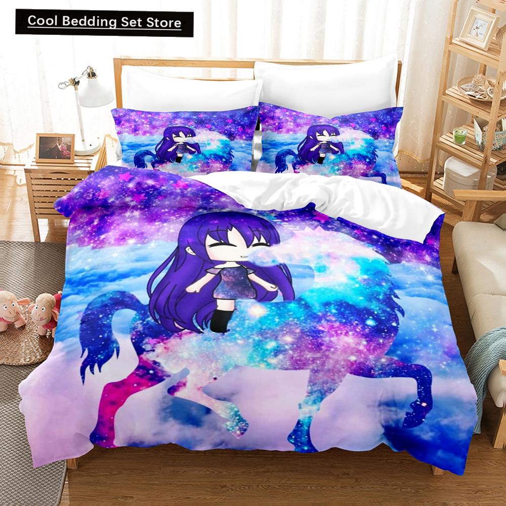 3D аниме Gacha Girl комплекты постельного белья пододеяльник с наволочкой Twin Full Queen King постельное белье постельное белье для домашнего текстиля