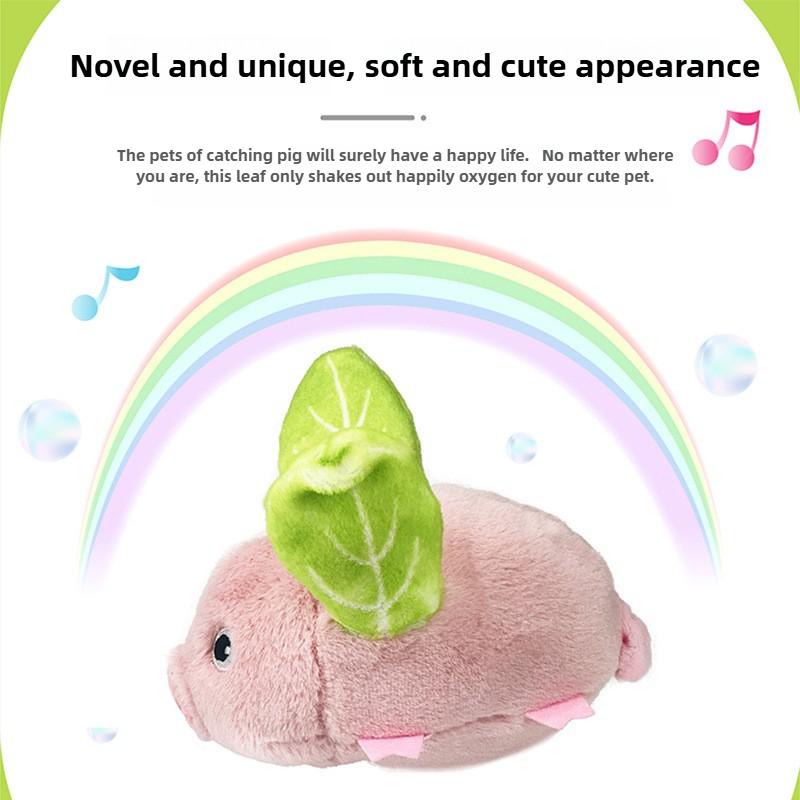 Новые игрушки для кошек Электрическая плюшевая игрушка для питомца USB Умная игрушка Овощная свинья Симуляция Звук постукивания Кошка Самоудовлетворение Интерактивные товары для питомцев
