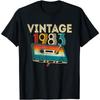 Men's 40st Birthday T-Shirt: Born 1983 Retro Streetwear Style Vintage Retro for Men's Graphic T-Shirts Birthday Gifts TShirt