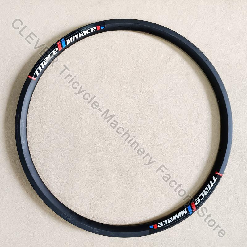 1Pc/2Pcs 20Inch Folding Mountain Bike Rim 451/406 Aluminum Alloy Bicycle Wheel Rim 24H V/Disc Brake Rim Black Silvery