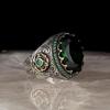 Кольцо Hecheng Vintage Sea Blue Zircon Ring — европейская и американская мода в стиле ретро