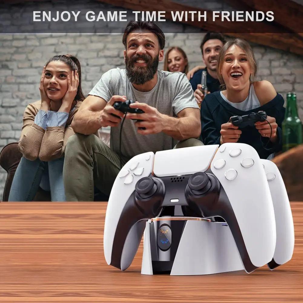 Игровой аксессуар Зарядная станция для контроллера PS5, включая световые индикаторы, удобная зарядная станция, аксессуар для игр