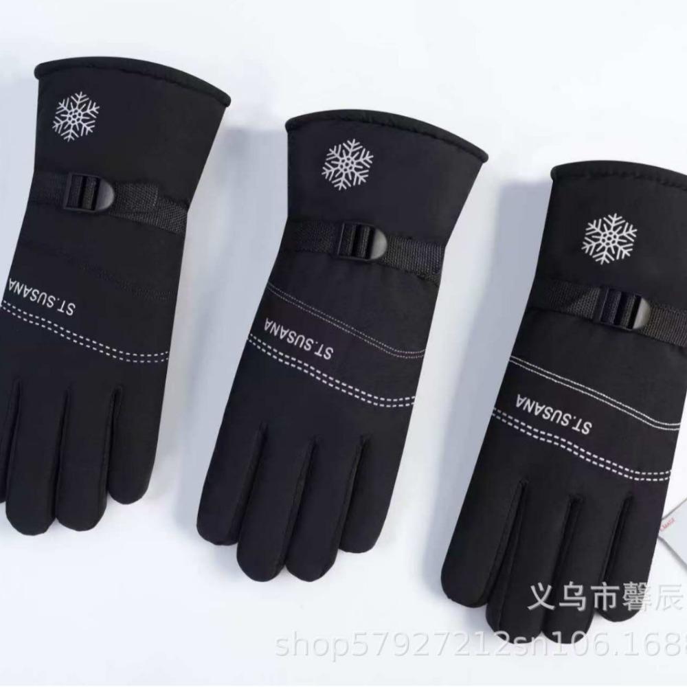 Мужские термоперчатки для улицы, лыжные, мотоциклетные, для езды на электромобиле, велосипедные, флисовые, более толстые