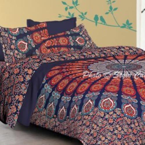 Постельное белье с индийской мандалой, пуховое одеяло/дуна/пододеяльник королевы/короля/одинарного размера, плед