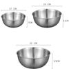 Stainless Steel Fruit Salad Bowl with Scale Noodles Bowl Dish Container  for Cooking Baking