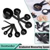 Stainless Steel Handle Measuring Cup Stackable Spoon Measuring Spoon with Dial Plastic Set for Measuring Dry Liquid Ingredients