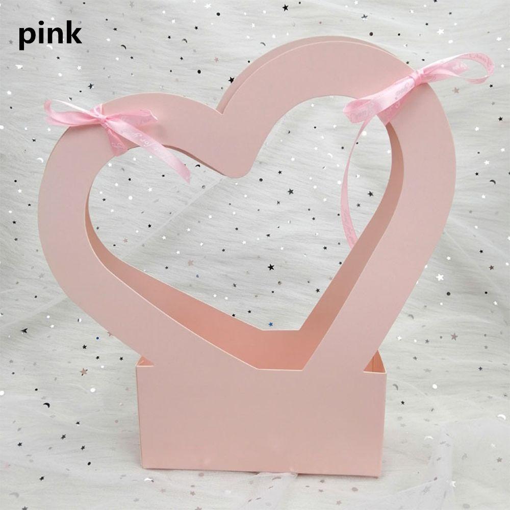 Упаковка для подарков на день, Романтический декор, Бумажные пакеты, Портативная коробка для упаковки цветов, Коробка для цветочной композиции с розами