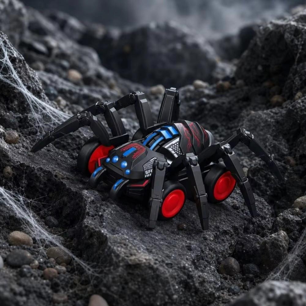 Movable Joints Spider Stunt Vehicle Friction Powered Animal Climbing Car Halloween Party