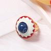 Round Heart Zinc Zinc Alloy Flower Open Ring Crescent Shape Adjustable Ring  Party Accessories