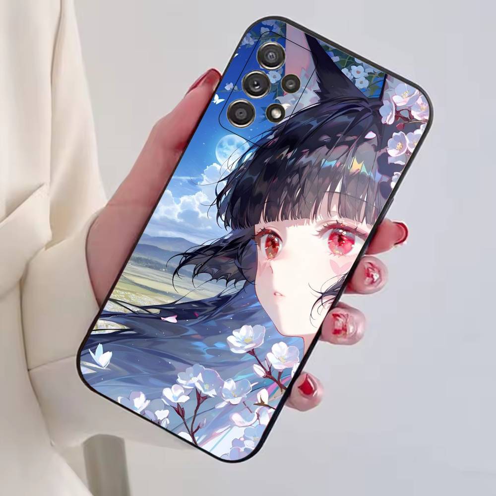 Чехол для телефона Hoshimi Miyabi из игры ZZZ для Samsung S25, S24, S21, S22, S23, S30, Ultra, S20, Plus, Fe, Lite, Note, 10, Черная крышка