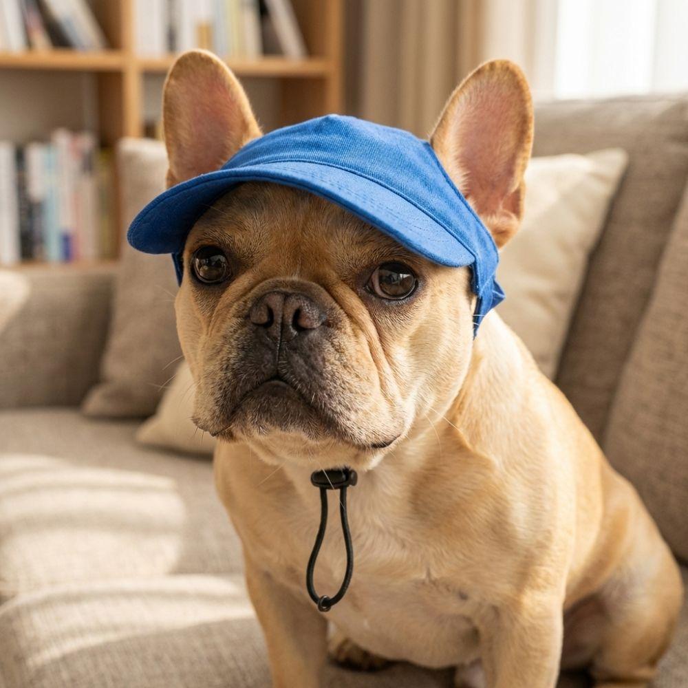 with Ear Holes Dog Baseball Cap Sun Protection Dog Sunscreen Hat Dog Sun Hat Outdoor Sports
