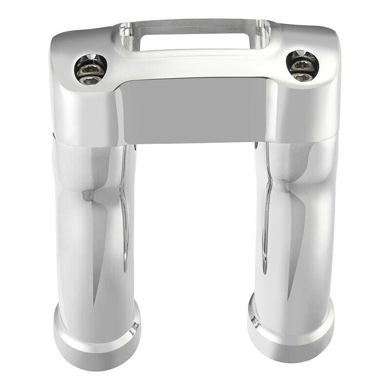 Motorcycle 4" Handlebar Riser Clamp Kit For Harley Softail Breakout 1.25" Bar