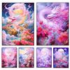 Алмазная цветная вышивка крестом Мечта Цветок дракона 5D DIY Алмазная вышивка Вода Алмазная мультяшная комната Украшение