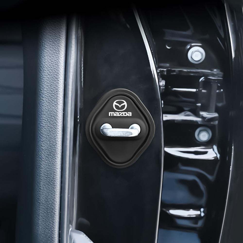 4Pcs Car Door Lock Buckle Silicone Protective Cover for Mazda 3 CX30 CX5 CX3 CX60 Speed 6 CX-3 CX-4 CX 5 CX-7 CX-8 CX-9 Demio MS
