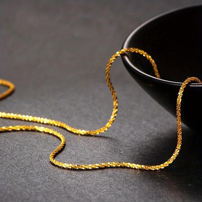 Silver Choker Necklace Silver Color Chain Jewelry Necklace for Women