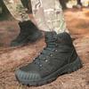 Men's Climbing Shoes Tactical Boots Waterproof Military High Quality Motorcycle Hunting Hiking Shoes Breathable Boots