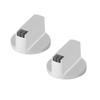 2Pcs 6mm Zinc Alloy Home Kitchen Gas Stove Knobs Cooker Oven Cooktop Metal Switch Control