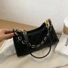 Women's Chain Underarm Bag Solid Spring and Summer Versatile Shoulder Bag Ladies Portable Large-capacity Leisure Bag