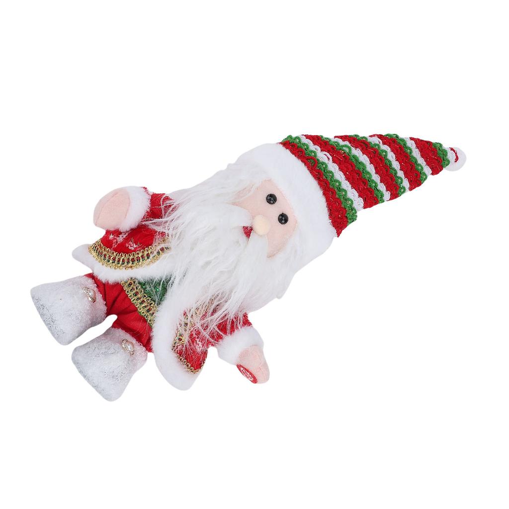 Walking Santa Toy 28.5cm Singing Electric Santa Toy Stuffed Doll with Music and Light for Home Decor