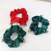 European and American Christmas Style Velvet Bell Scrunchie Hair Accessory