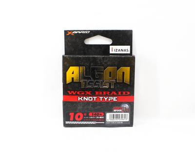 YGK Узел оплетки Algon Assist WX, тип 6 м, размер 10, 140 фунтов, серебро (9613)