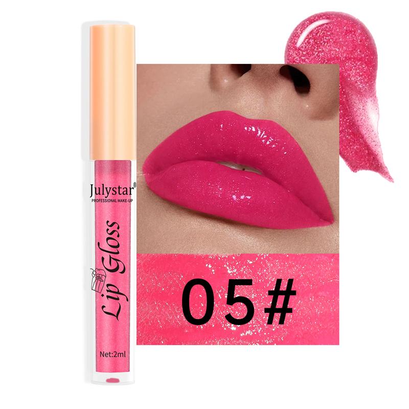Makeup Lip 8 Color Pearl Lip Gloss Lip and Cheek Lipstick Easy Color Non-stick Cup Sexy Lip Glaze