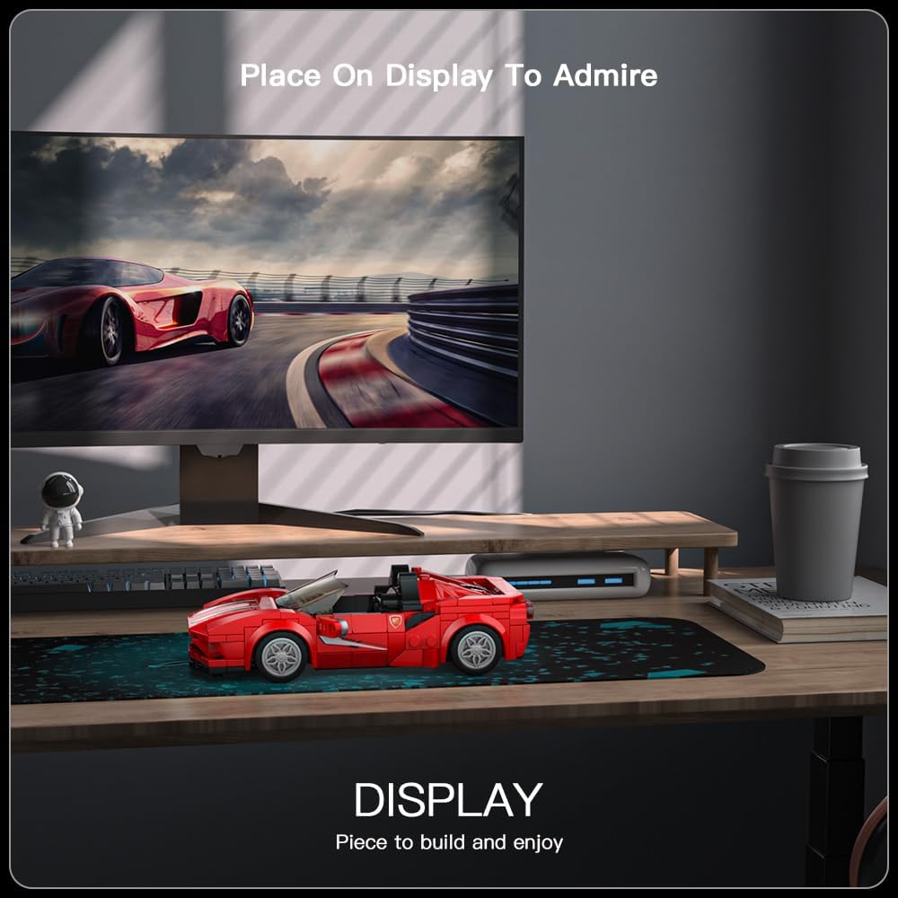 MOULD KING Speed Champion F8  Supercar 27041 Building Set Toy Collectible Model Car Block Children's Gift 8+(332 Pieces)