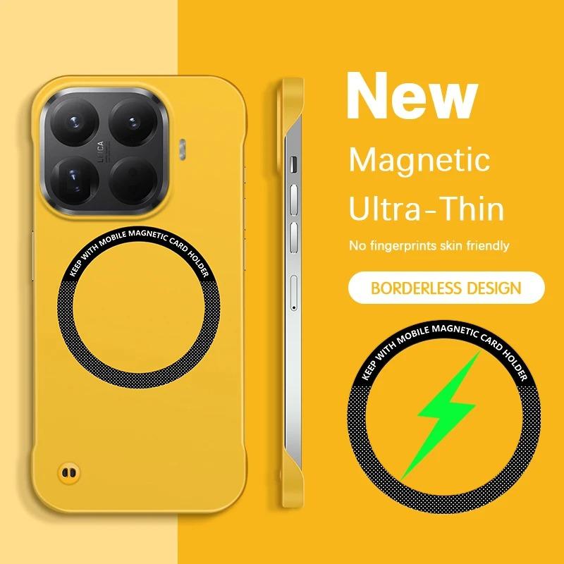 Чехол для Xiaomi 17T 15T Pro с поддержкой Magsafe, Магнитный, Безрамный, Жесткий ПК, Ударопрочный Чехол для Mi 17TPro 15TPro, Матовый, Тонкий Чехол для Телефона