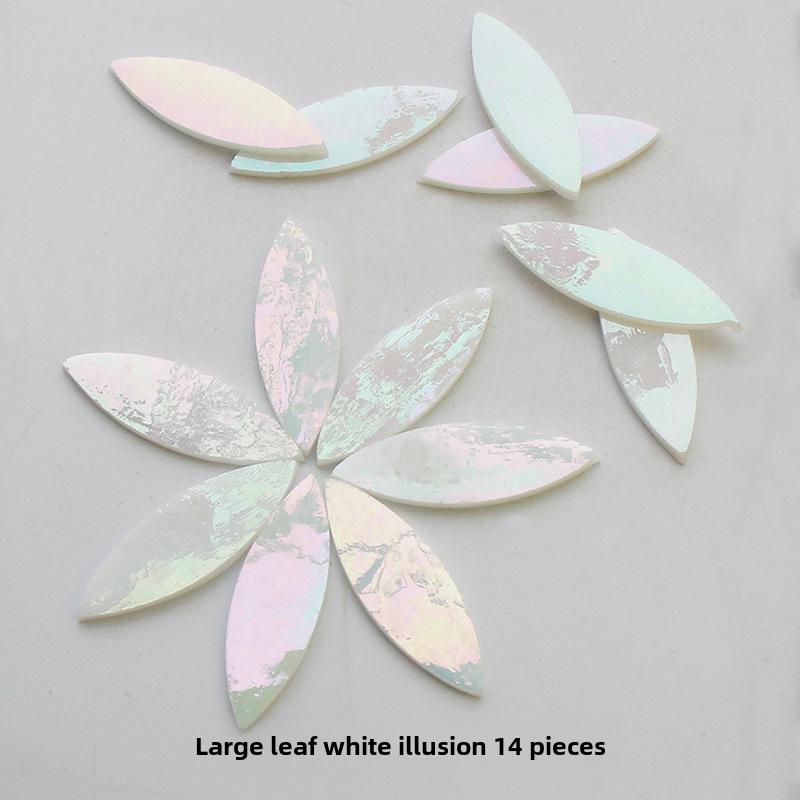 Смешанные цветные листовые слюдяные стеклянные мозаичные детали для украшения подсвечника своими руками