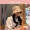 В стиле ретро Модная шляпа-панама Женская элегантная солнцезащитная Мягкая шляпа-ведро Мяу Маленькая шляпа-тазик Тренд