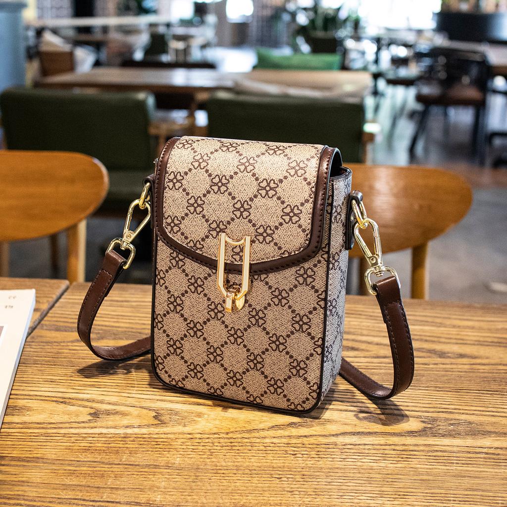 Модная ретро сумка для мобильного телефона, новая повседневная женская сумка через плечо, простая сумка через плечо, подходящая ко всему, маленькая квадратная сумка