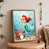 Disney Цифровая масляная живопись DIY масляная живопись ручная роспись русалка подводная музыка гостиная спальня украшение картина