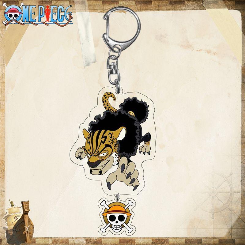 One Piece King Luffy Sona Beauty Подвеска Аниме Акриловый Брелок Прозрачный Брелок Акрил