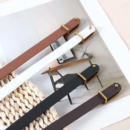 Ремень женский из искусственной кожи, регулируемая длина, пояс в стиле ретро, декоративный ремень для джинсов, повседневная одежда для офиса и вечеринок