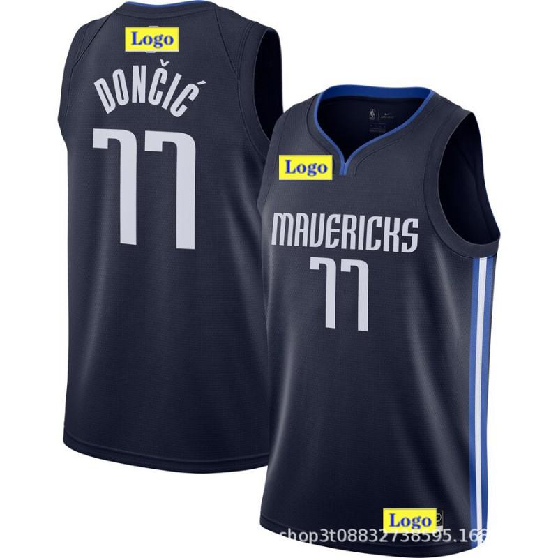 Dallas Mavericks Luka Doni 77 Heat Pressed Basketball Jersey Men Women Adult Sports Fan Wear