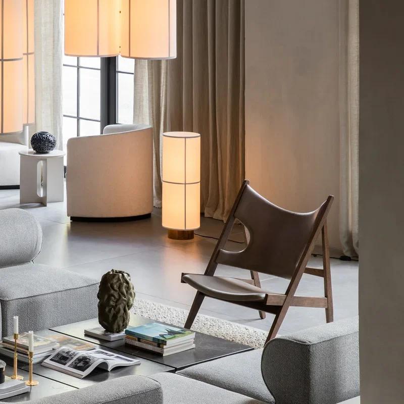 Дизайнерское меню Hashira Cluster Подвесной светильник Винтажный тканевый абажур Подвесная лампа Столовая Минималистская цилиндрическая люстра