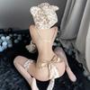 Кошка Сексуальный Косплей Эротика Эротика Кошачьи Лапки Кошачьи Уши Пятна Бикини Тигр Леопардовый Принт Милый Мо Искушение Экстремальный Цельный Нижнее Белье Тренировочная Фотосессия