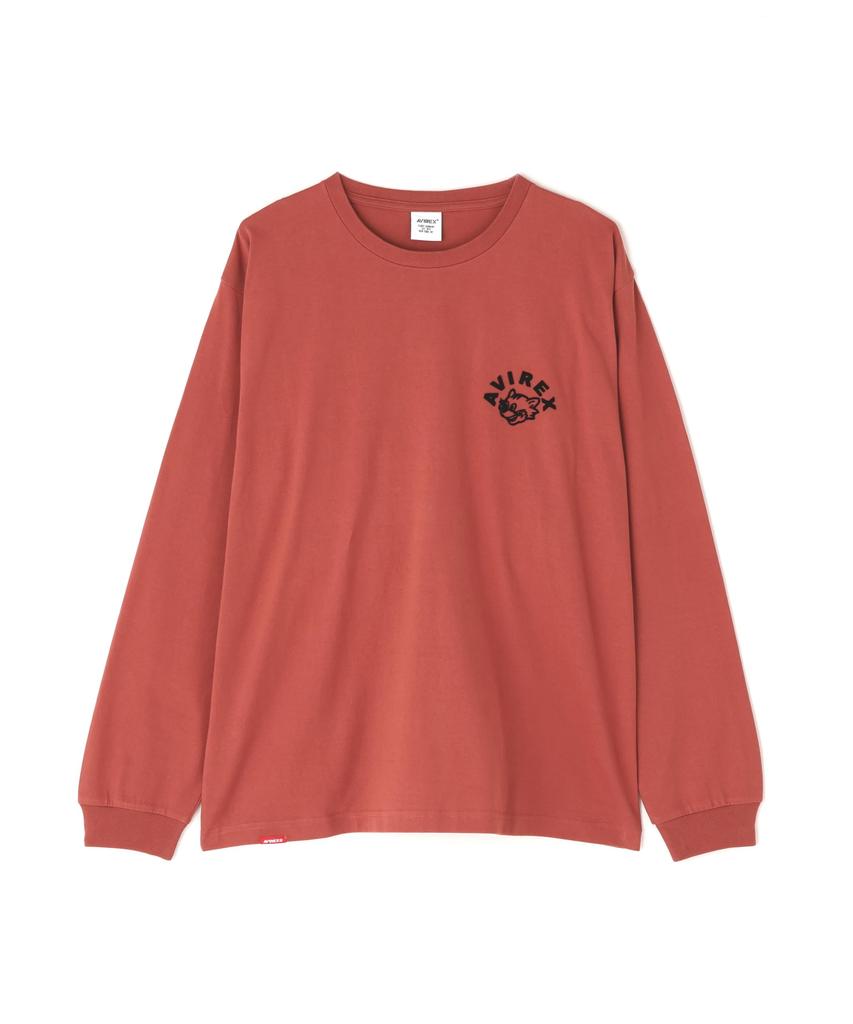 AVIREX TOMCAT L/S T-SHIRT XL 439 brick
