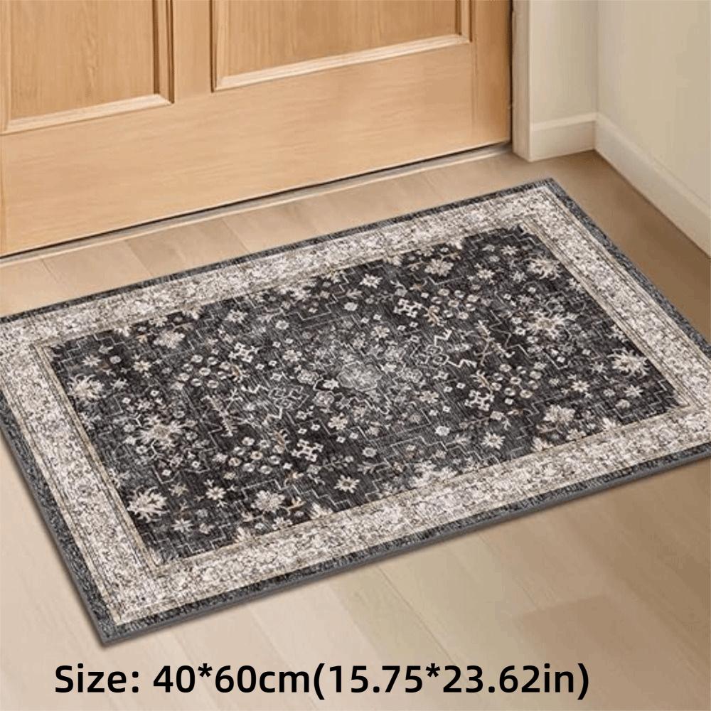 Non-Slip Small Rugs Washable Kitchen Bathroom Door Mat Entryway Rug for Indoor Entrance