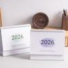 Цветной градиент 2026 Настольный календарь Маленький свежий Утолщенная бумага Календарь на Новый год Спиральное крепление Список дел Настольный перекидной календарь