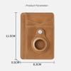 Leather Airtag Card Holder Wallet  Men Airtag Card Holder Wallet Case Airt Tag Male Wallet with Airtag Holder