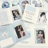 10Pcs Summer Sea Breeze Folding Back Card Kpop 3-inch Photocard Holder Girl Sell Card DIY Decor Packing Fixed Board