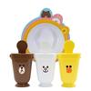 Line Friends Yum Yum набор закусочных шариков + мороженое, разные цвета, 3 закусочных шарика + 3 батончика от мороженого, популярные корейские предметы для родителей