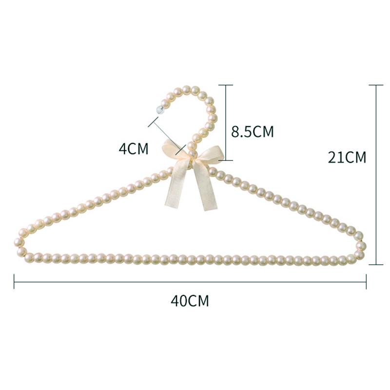 1/2 шт. вешалки для одежды с жемчужными бусинами, элегантная вешалка для свадебных платьев и брюк, органайзер для хранения пальто в шкафу, стандартные вешалки