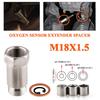 Stainless Steel M18x1 5 O2 Sensor Spacer Adapter Universal Auto Repair Tool